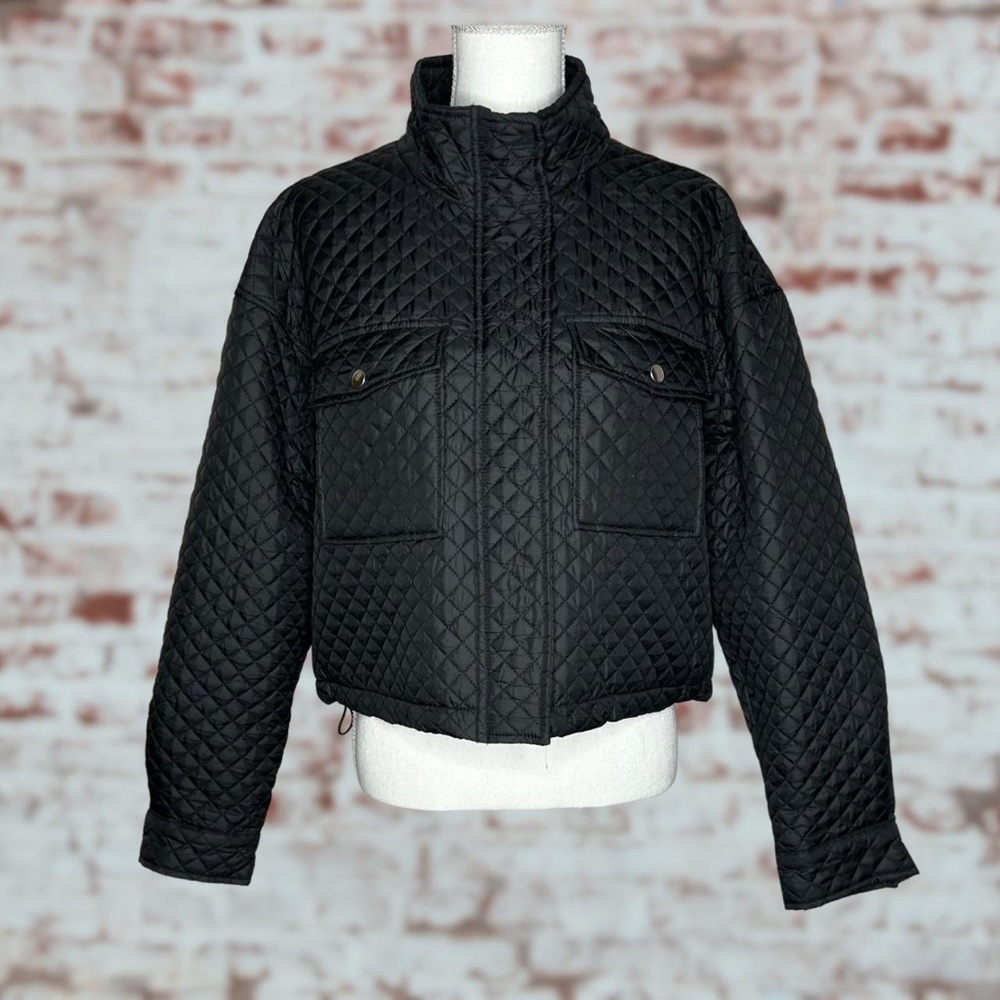 CI SONO • Quilted Crop Fit Lightweight Windbreaker XL